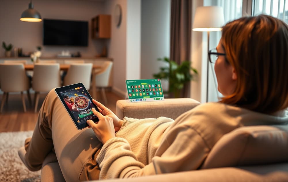 Big Lucky casino mobilcasino vist på smarttelefon med spilleautomater