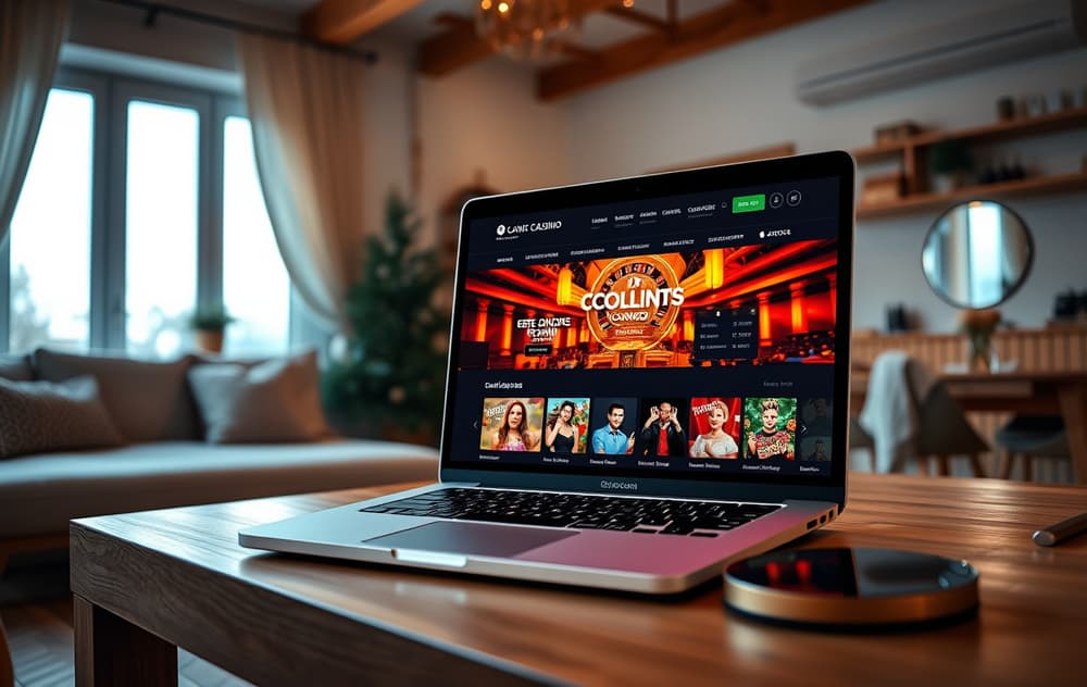 Highroller Casino velkomstbonus side med spilloversikt